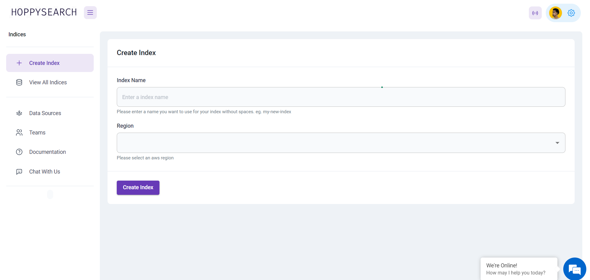 Create Index