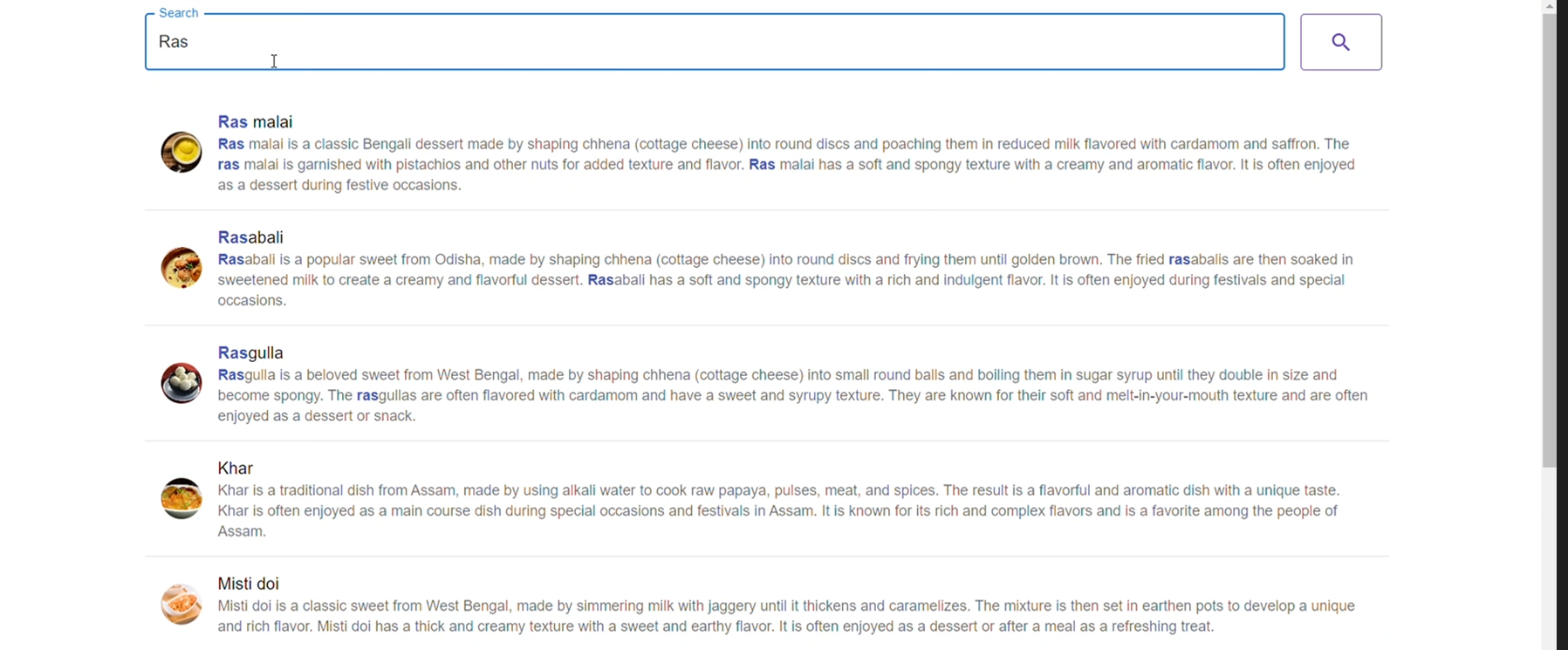Search Page