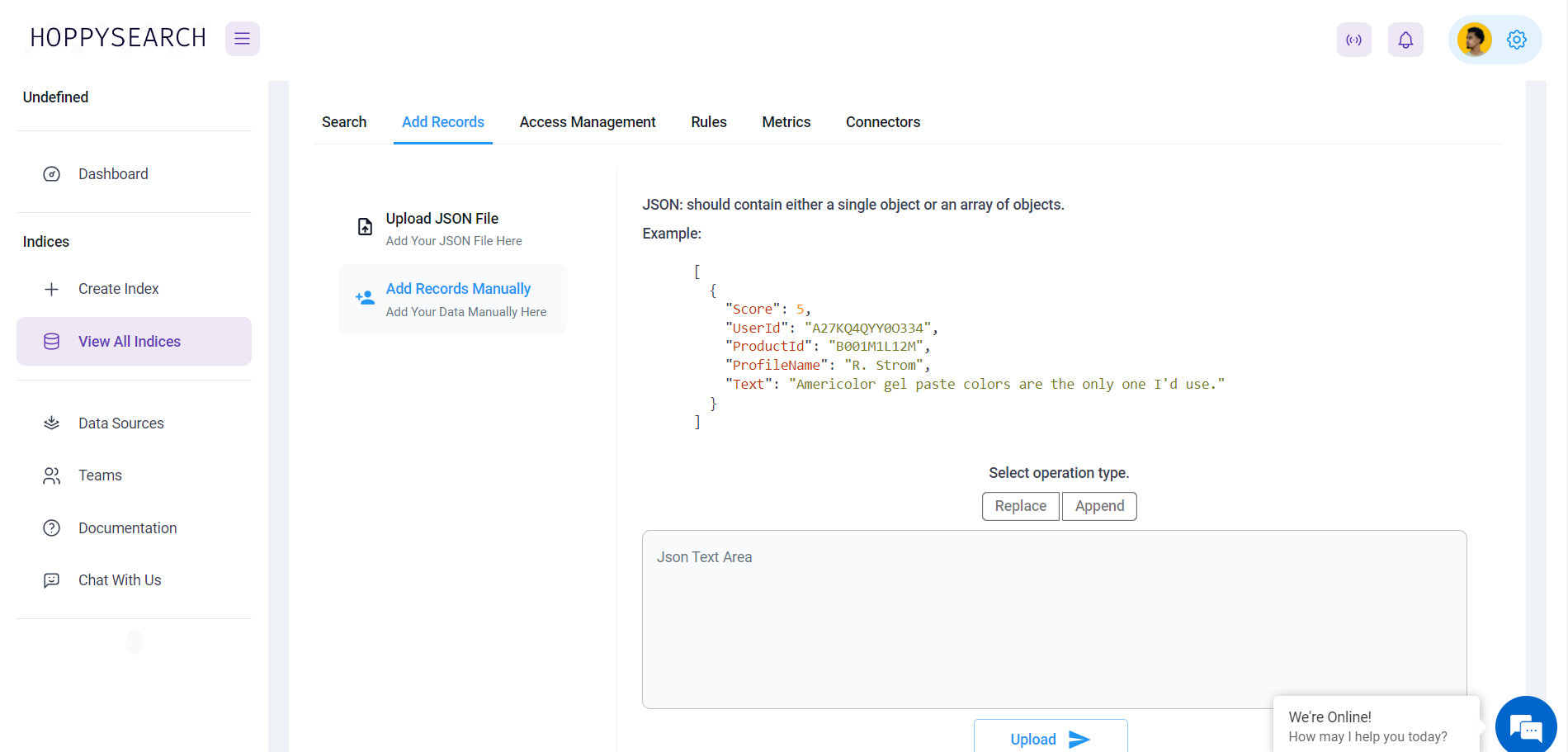 Write JSON