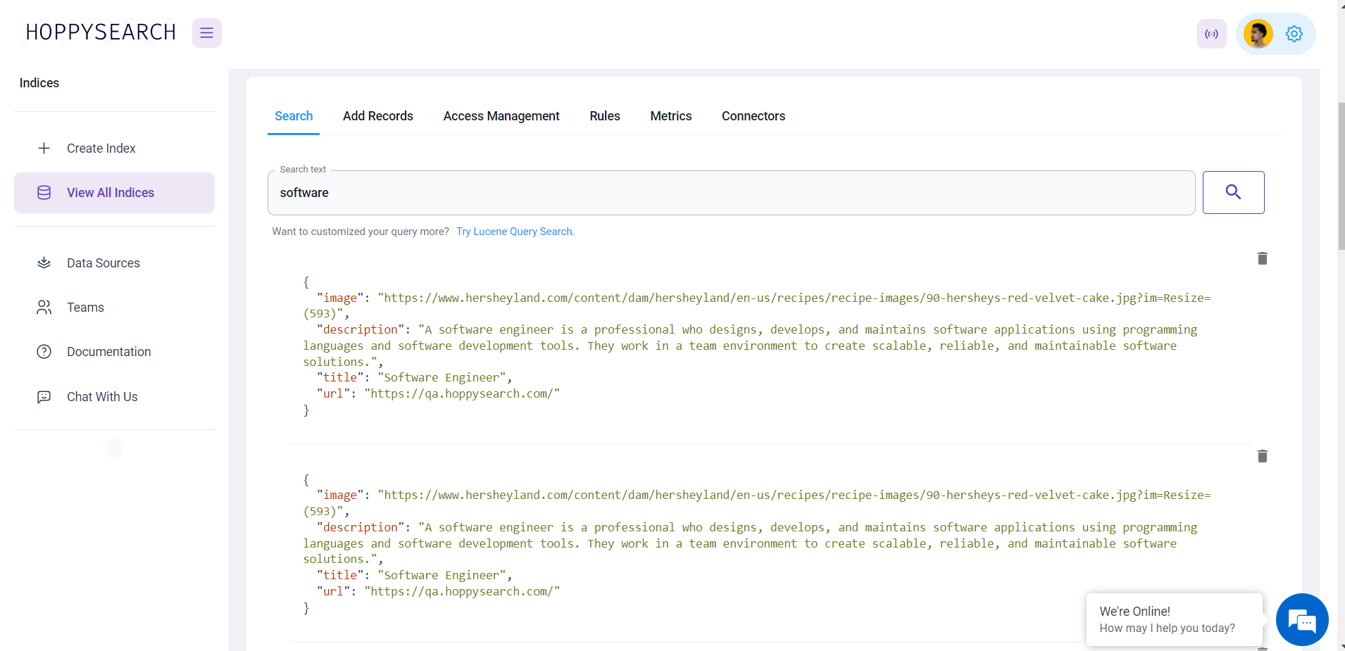 Search Page